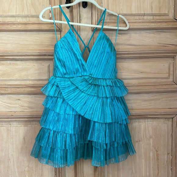 LUXXEL Tulle mini cocktail dress - Picture 4 of 7